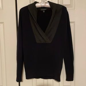 Banana Republic cashmere blend long sleeve navy and grey sweater size S